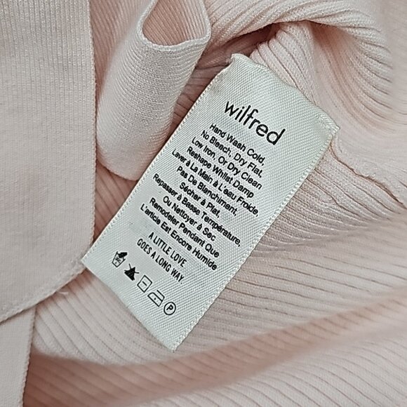 Aritzia Wilfred Elouan Front Tie Kniy Top Size M Blush - Picture 7 of 8